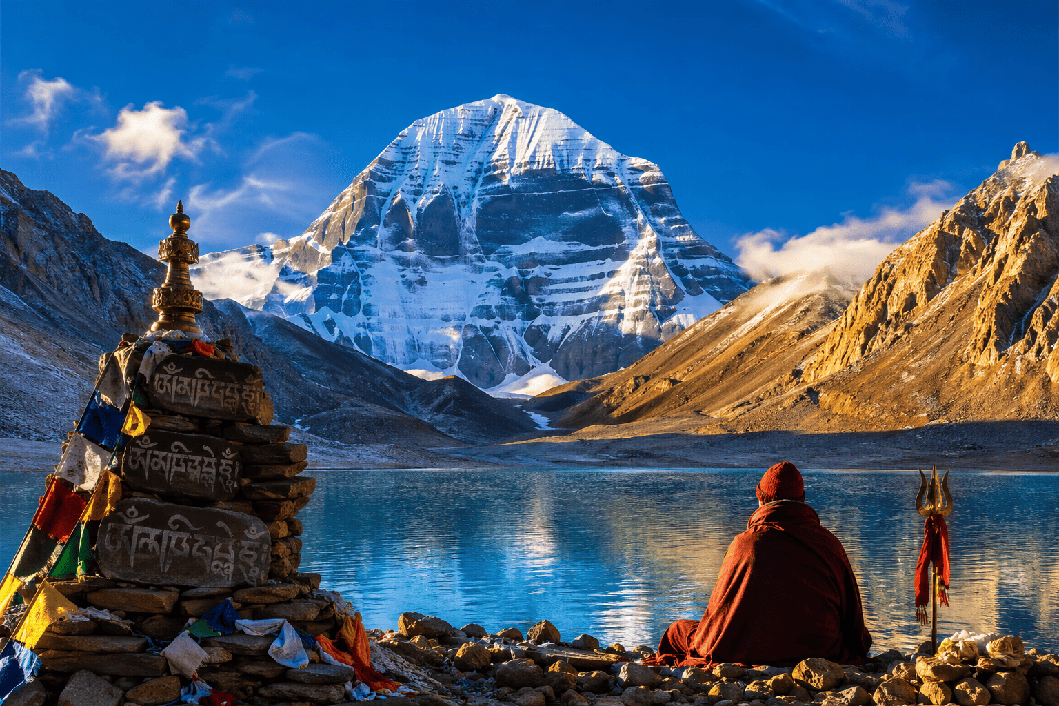 The Himalayan mountains of Nepal