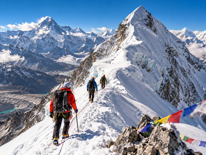 Island Peak climbing in the Everest region