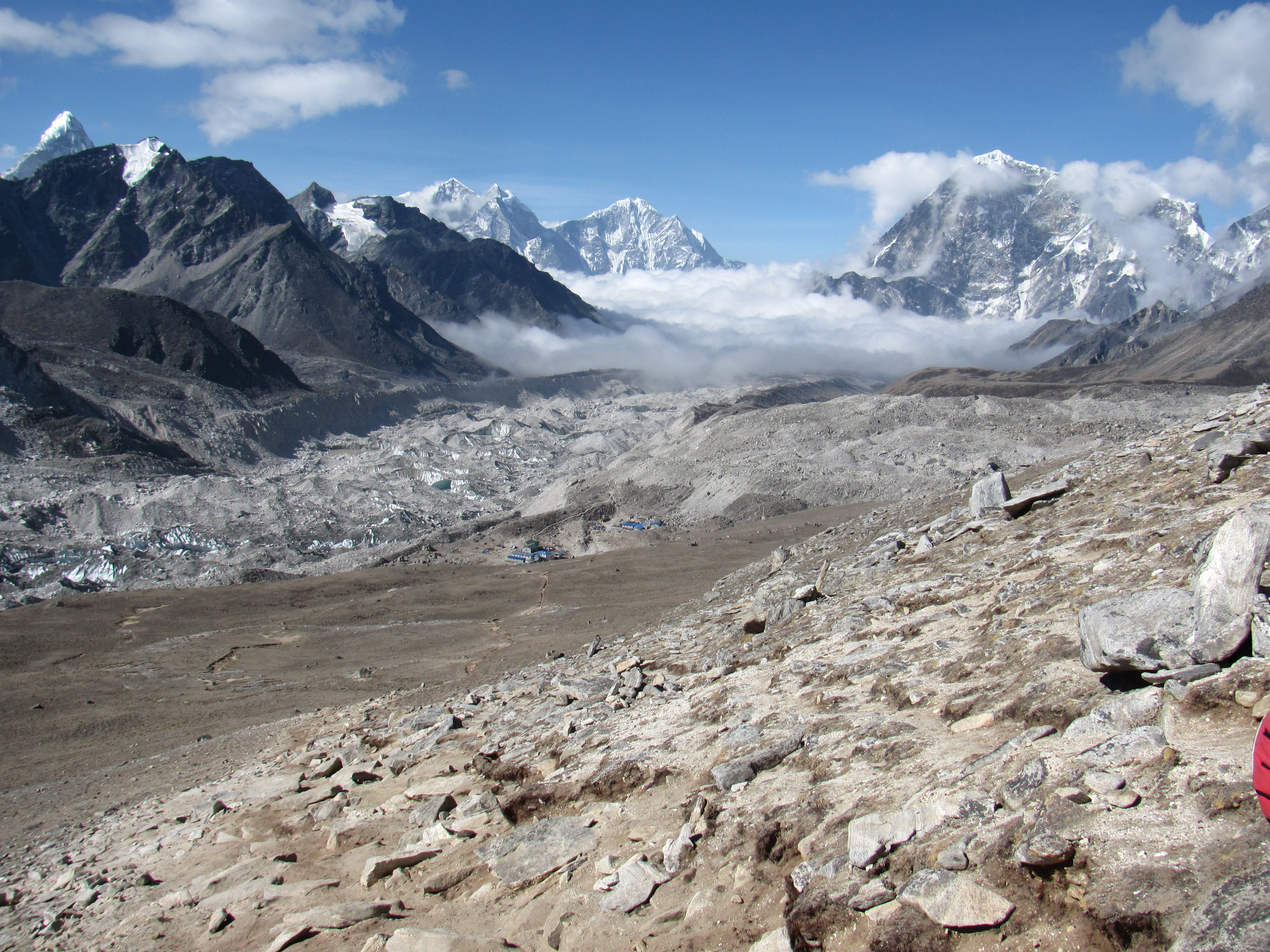Gokyo Renjo La Pass trekking region and turquoise Gokyo Lakes, Khumbu, Nepal